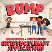 Interdisciplinary Applications BUMP Math Game - No Prep PreCalculus Review