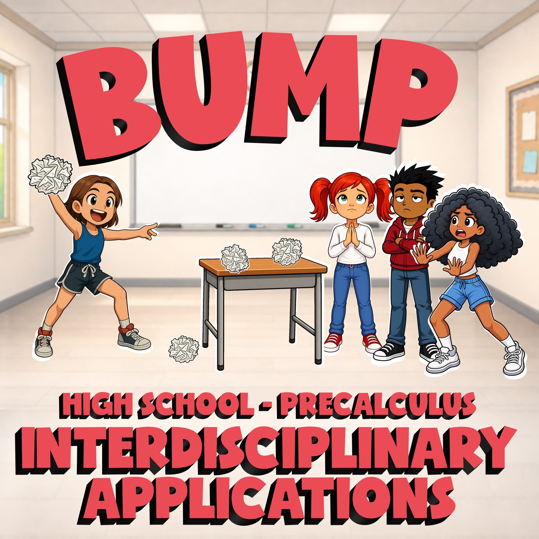 Interdisciplinary Applications BUMP Math Game - No Prep PreCalculus Review