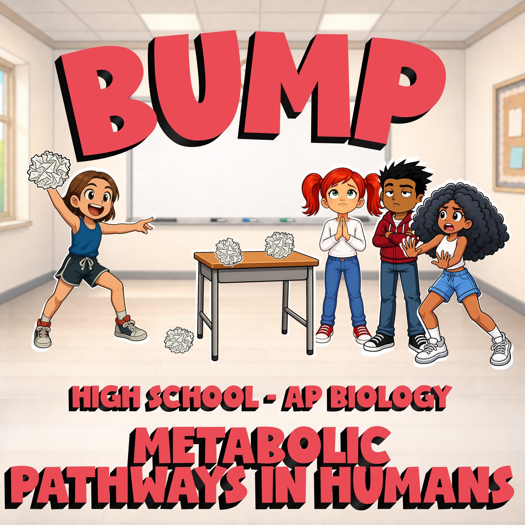 Metabolic Pathways in Humans BUMP Science Game - No Prep AP Biology Review