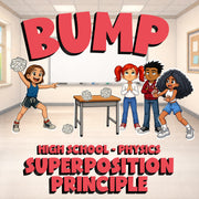 Superposition Principle BUMP Science Game - No Prep Physics Review Activity
