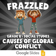 Causes of Global Conflict FRAZZLED Socials Game - No Prep Grade 8 Review