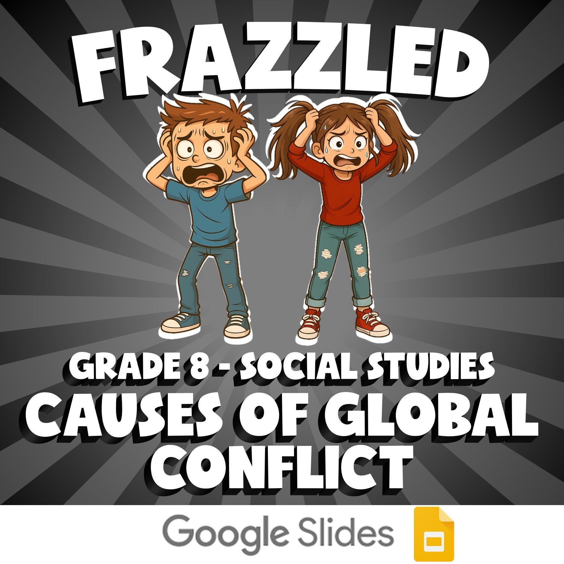 Causes of Global Conflict FRAZZLED Socials Game - No Prep Grade 8 Review
