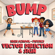 Vector Direction & Sign BUMP Science Game - No Prep Physics Review Activity