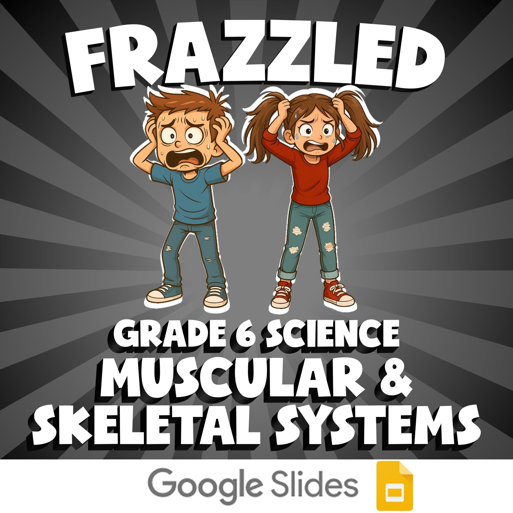 Muscular & Skeletal Systems FRAZZLED Science Game - No Prep Grade 6 Review