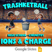 Ions & Charge TRASHKETBALL Science Game - No Prep Chemistry Review Activity