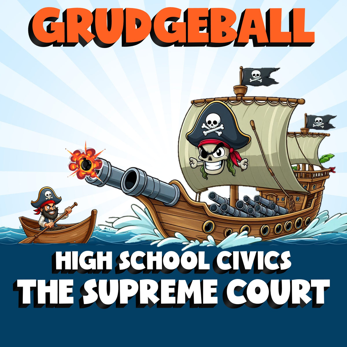 The Supreme Court GRUDGEBALL Civics Game - No Prep Review Activity