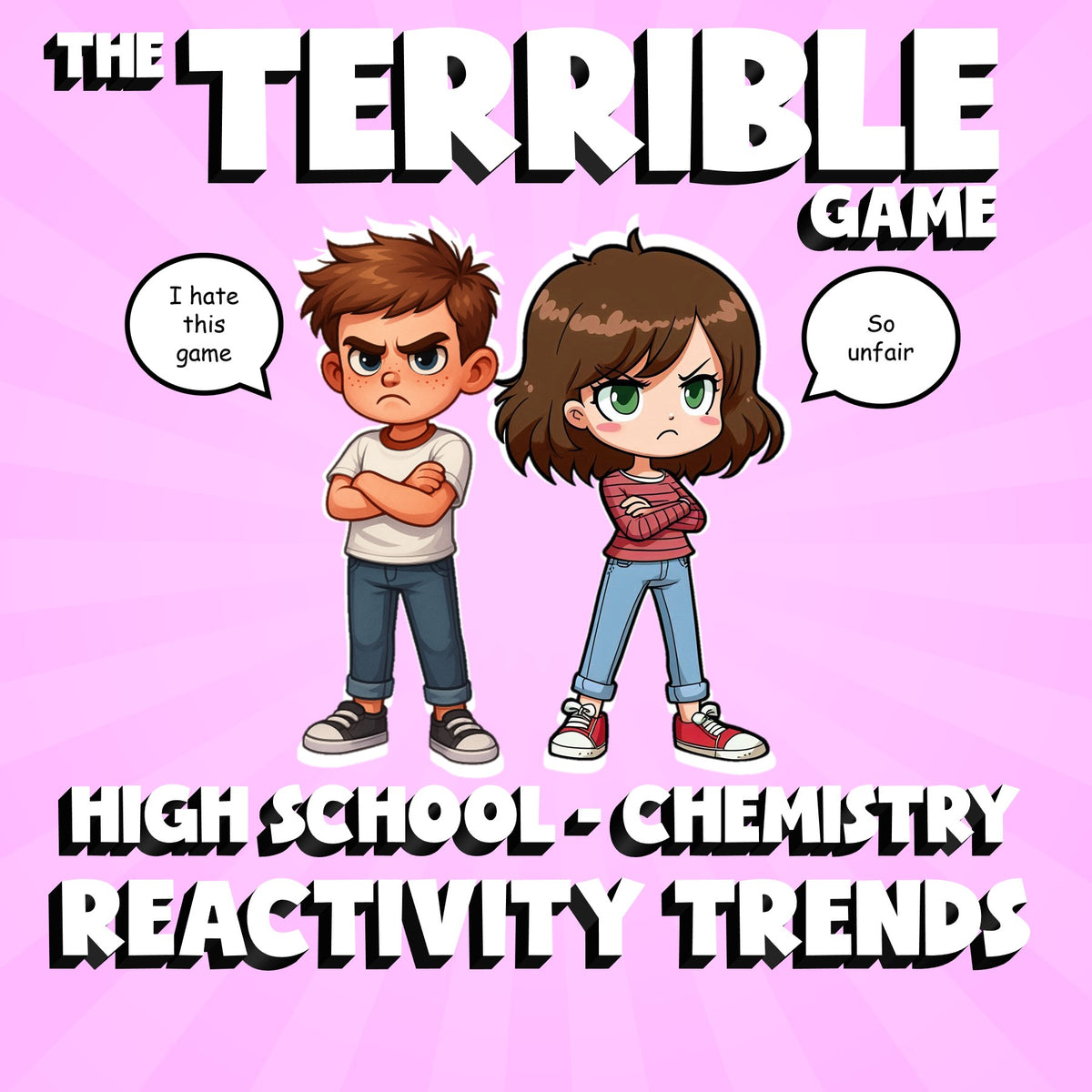 Reactivity Trends THE TERRIBLE GAME - No Prep Chemistry Science Review Activity