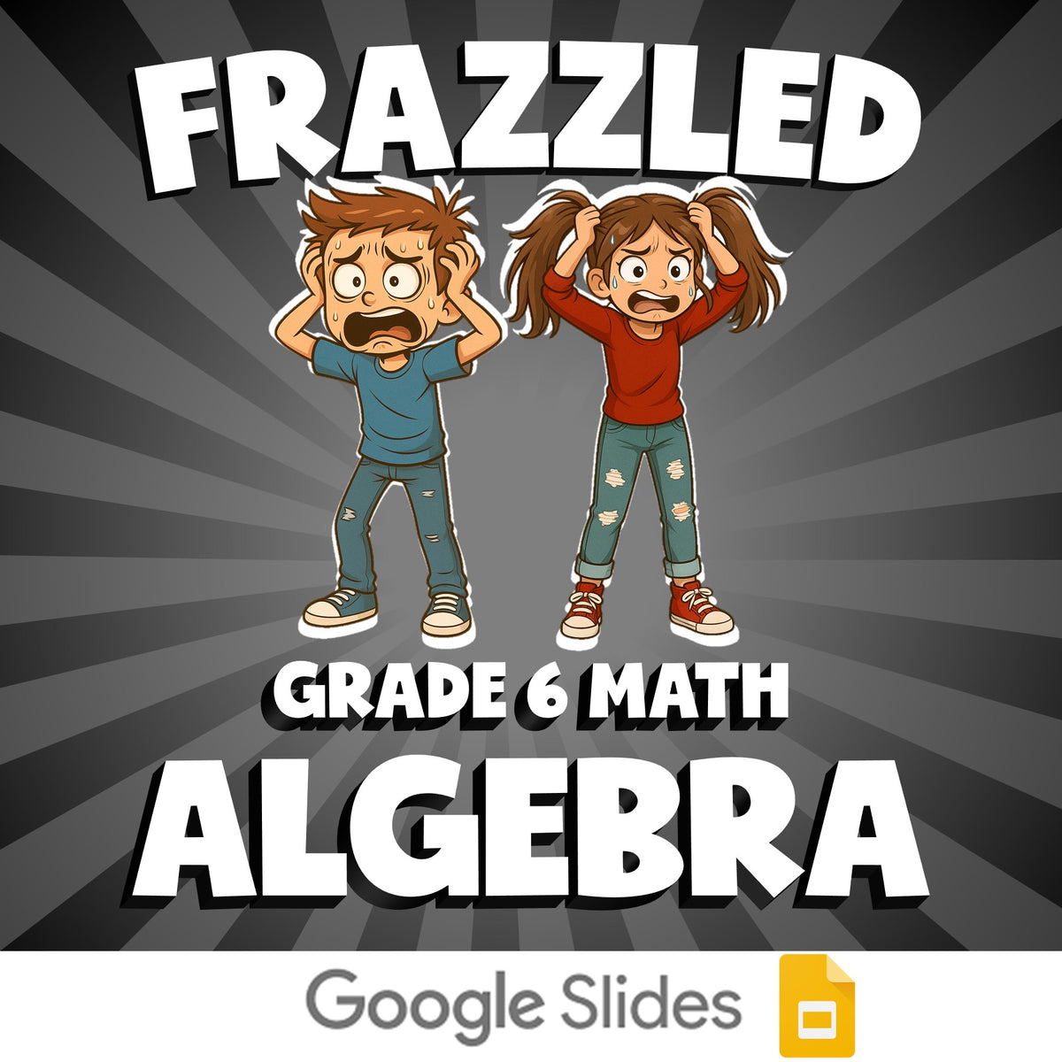 Algebra FRAZZLED Math Game - No Prep Grade 6 Review Activity
