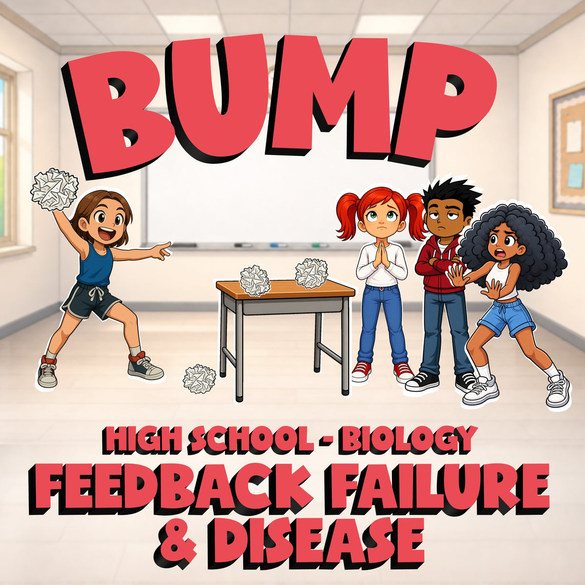 Feedback Failure & Disease BUMP Science Game - No Prep Biology Review Activity