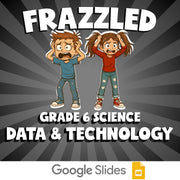 Data & Technology FRAZZLED Science Game - No Prep Grade 6 Review Activity
