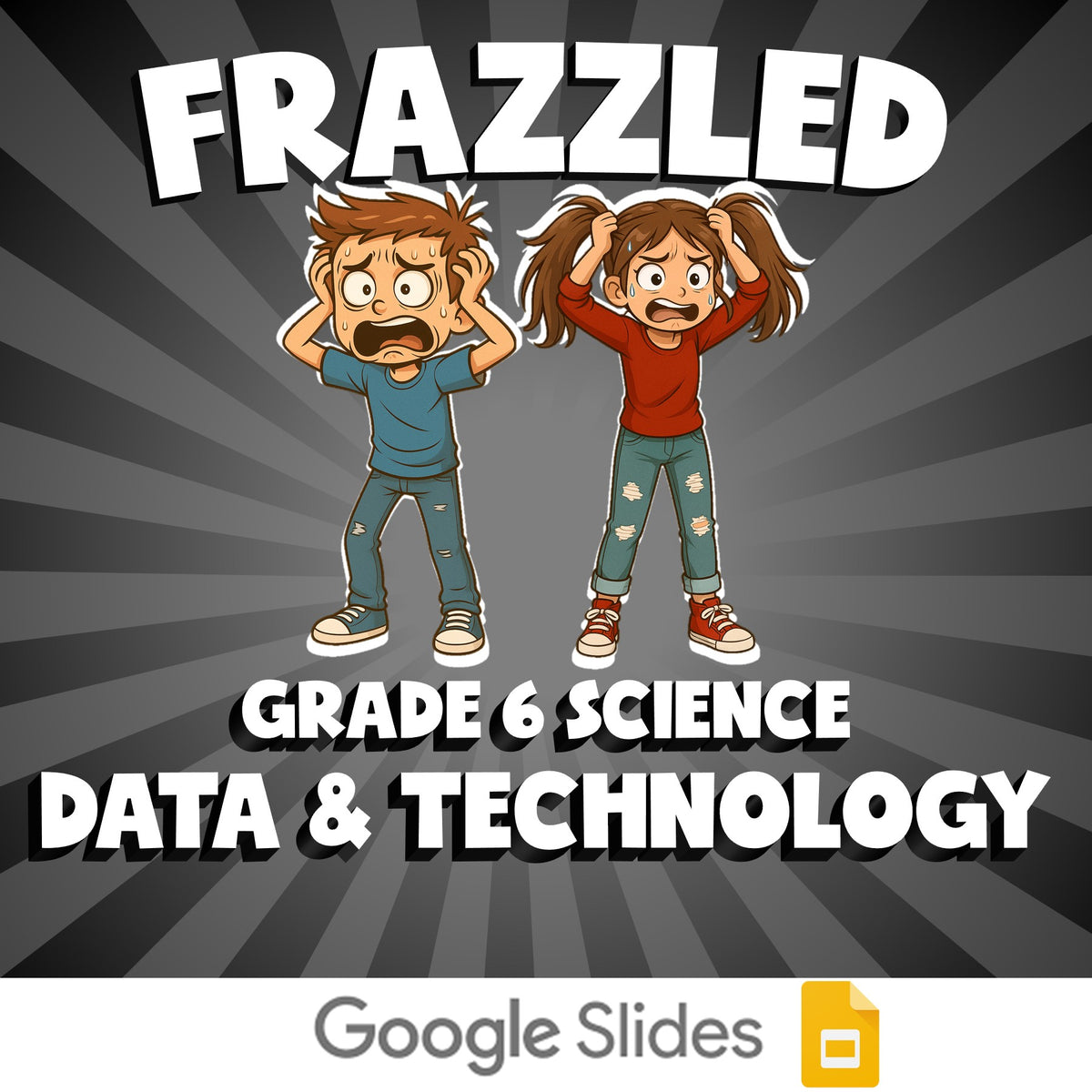 Data & Technology FRAZZLED Science Game - No Prep Grade 6 Review Activity