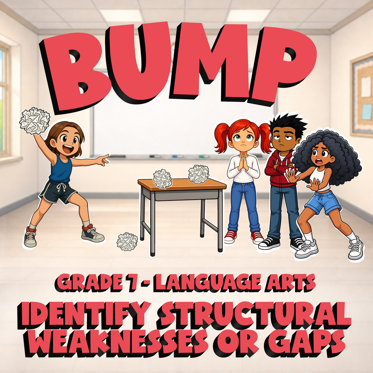 Identify Structural Weaknesses or Gaps BUMP ELA Game - No Prep Grade 7 Review