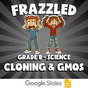 Cloning & GMOs FRAZZLED Science Game - No Prep Grade 8 Review Activity
