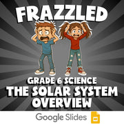 The Solar System Overview FRAZZLED Science Game - No Prep Grade 6 Review