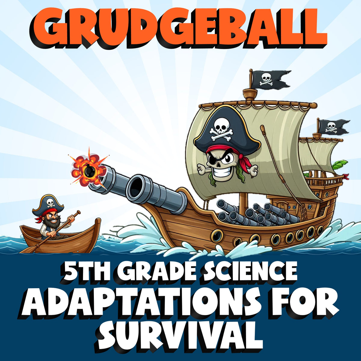 Adaptations for Survival GRUDGEBALL Science Game - No Prep Grade 5 Review