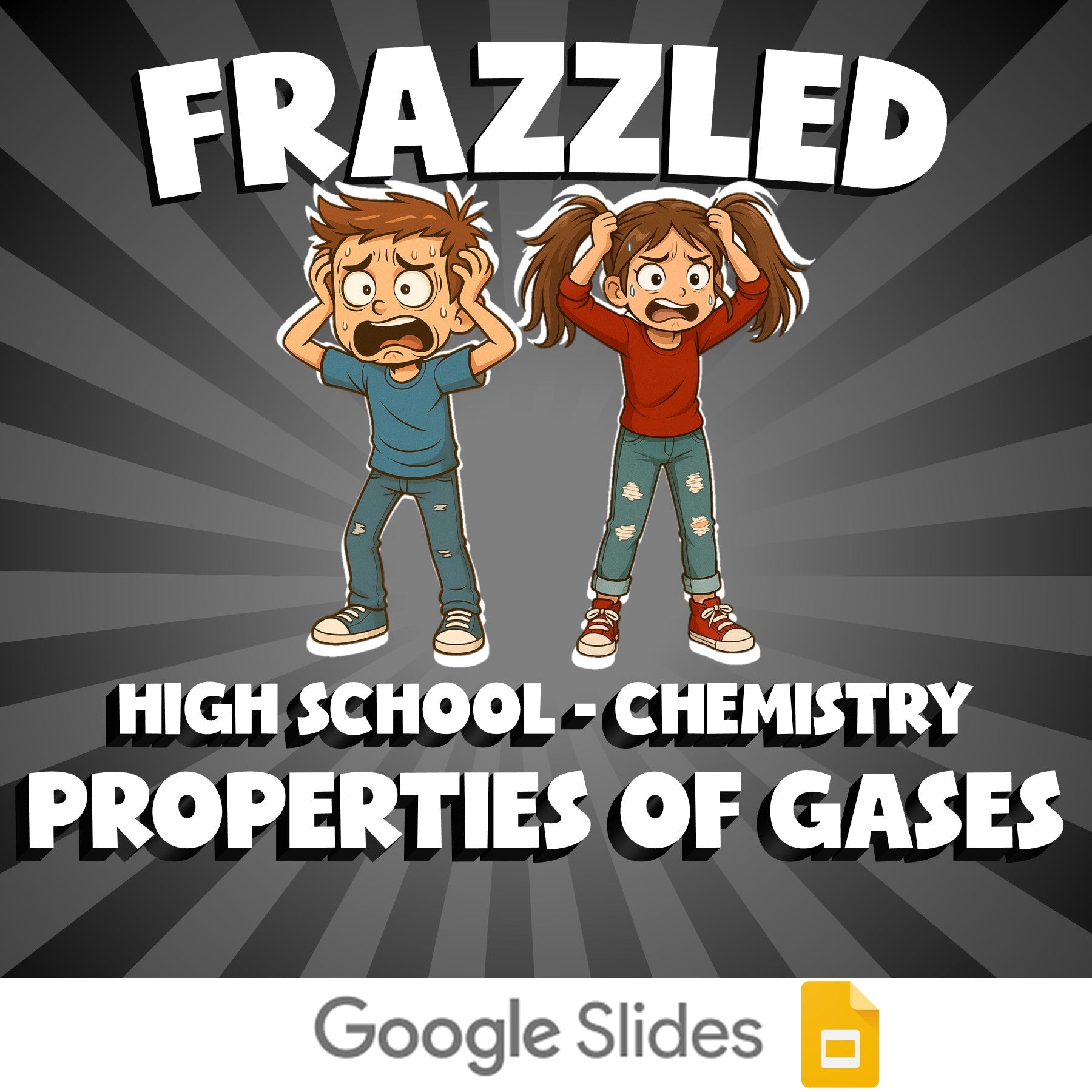 Properties of Gases FRAZZLED Science Game - No Prep Chemistry Review Activity
