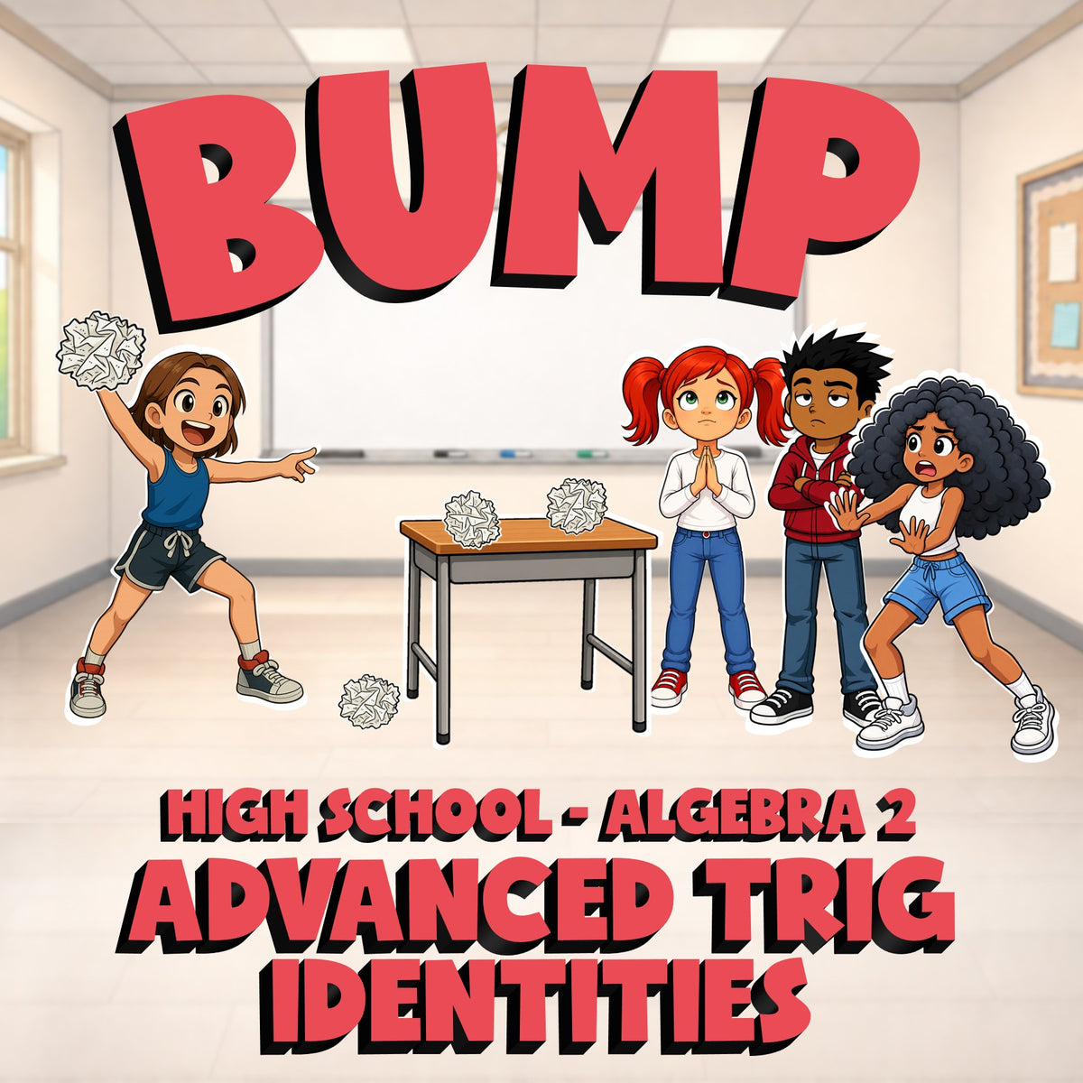 Advanced Trig Identities BUMP Math Game - No Prep Algebra 2 Review Activity