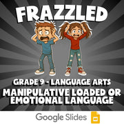 Manipulative Loaded or Emotional Language FRAZZLED ELA Game - No Prep Grade 9