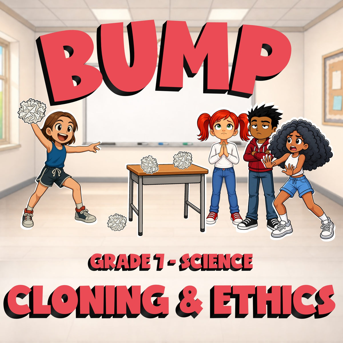 Cloning & Ethics BUMP Science Game - No Prep Grade 7 Review Activity