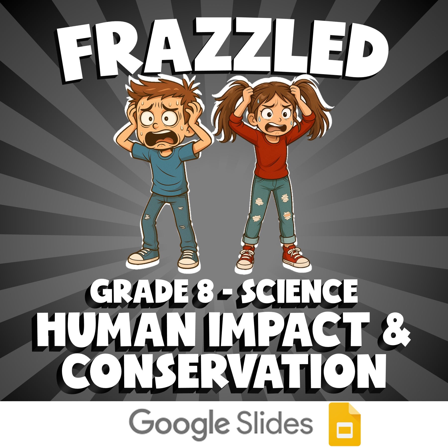 Human Impact & Conservation FRAZZLED Science Game - No Prep Grade 8 Review