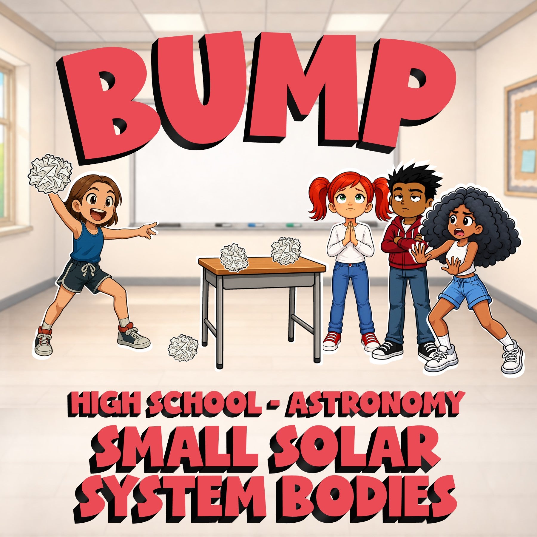 Small Solar System Bodies BUMP Science Game - No Prep Astronomy Review Activity