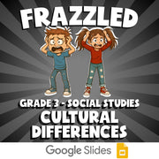 Cultural Differences FRAZZLED Socials Game - No Prep Grade 3 Review Activity