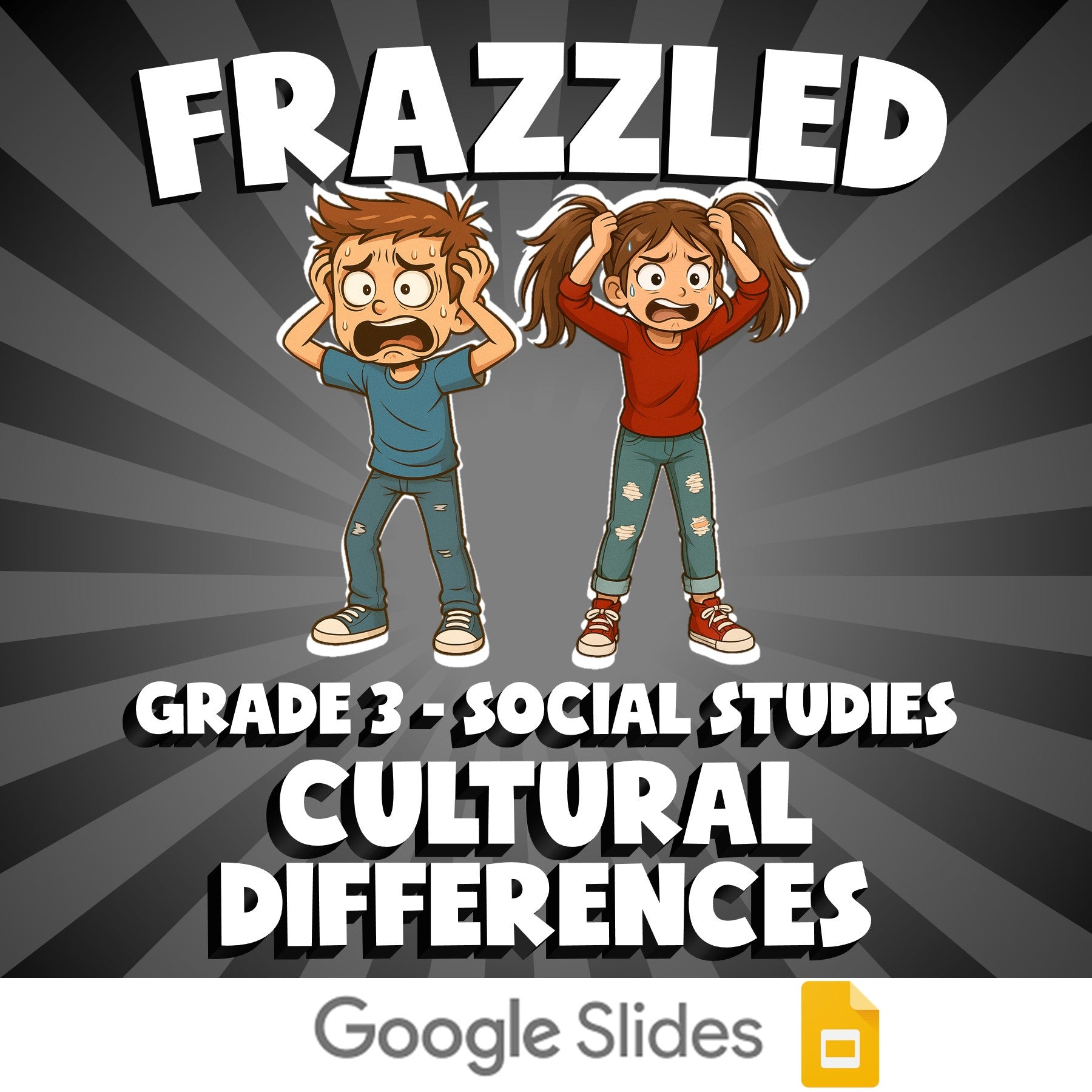 Cultural Differences FRAZZLED Socials Game - No Prep Grade 3 Review Activity