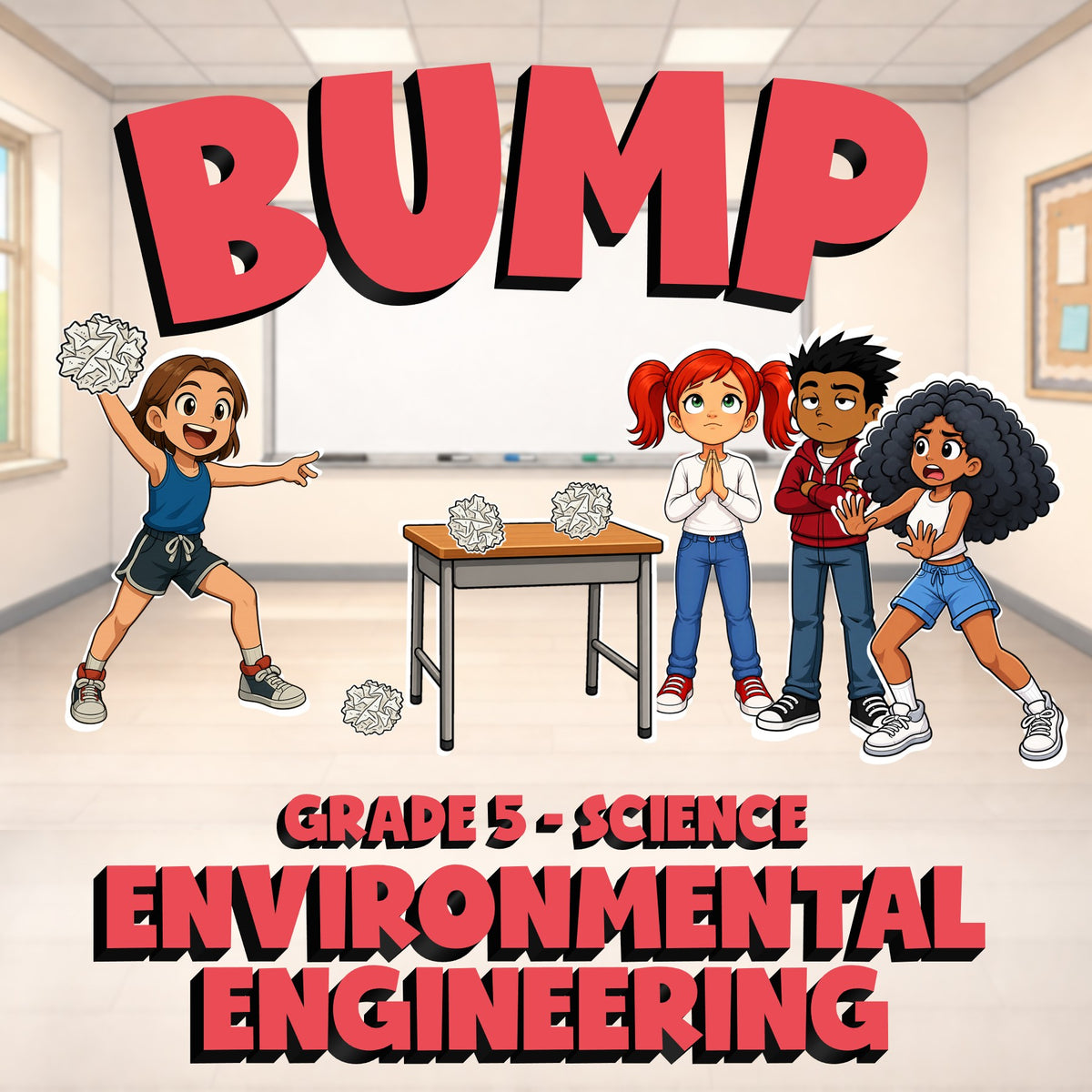 Environmental Engineering BUMP Science Game - No Prep Grade 5 Review Activity