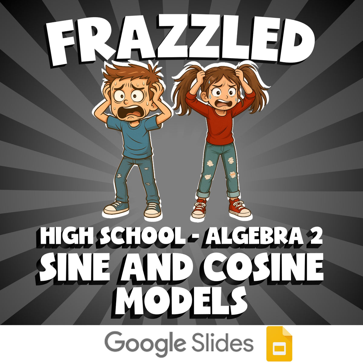 Sine and Cosine Models FRAZZLED Math Game - No Prep Algebra 2 Review Activity