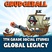 Global Legacy GRUDGEBALL Socials Game - No Prep Grade 7 Review Activity