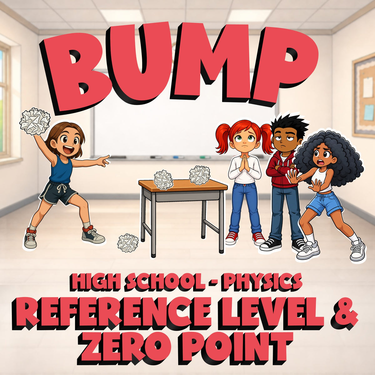 Reference Level & Zero Point BUMP Science Game - No Prep Physics Review Activity