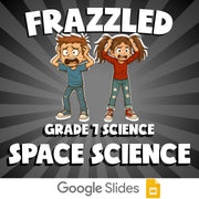 Space Science FRAZZLED Science Game - No Prep Grade 7 Review Activity
