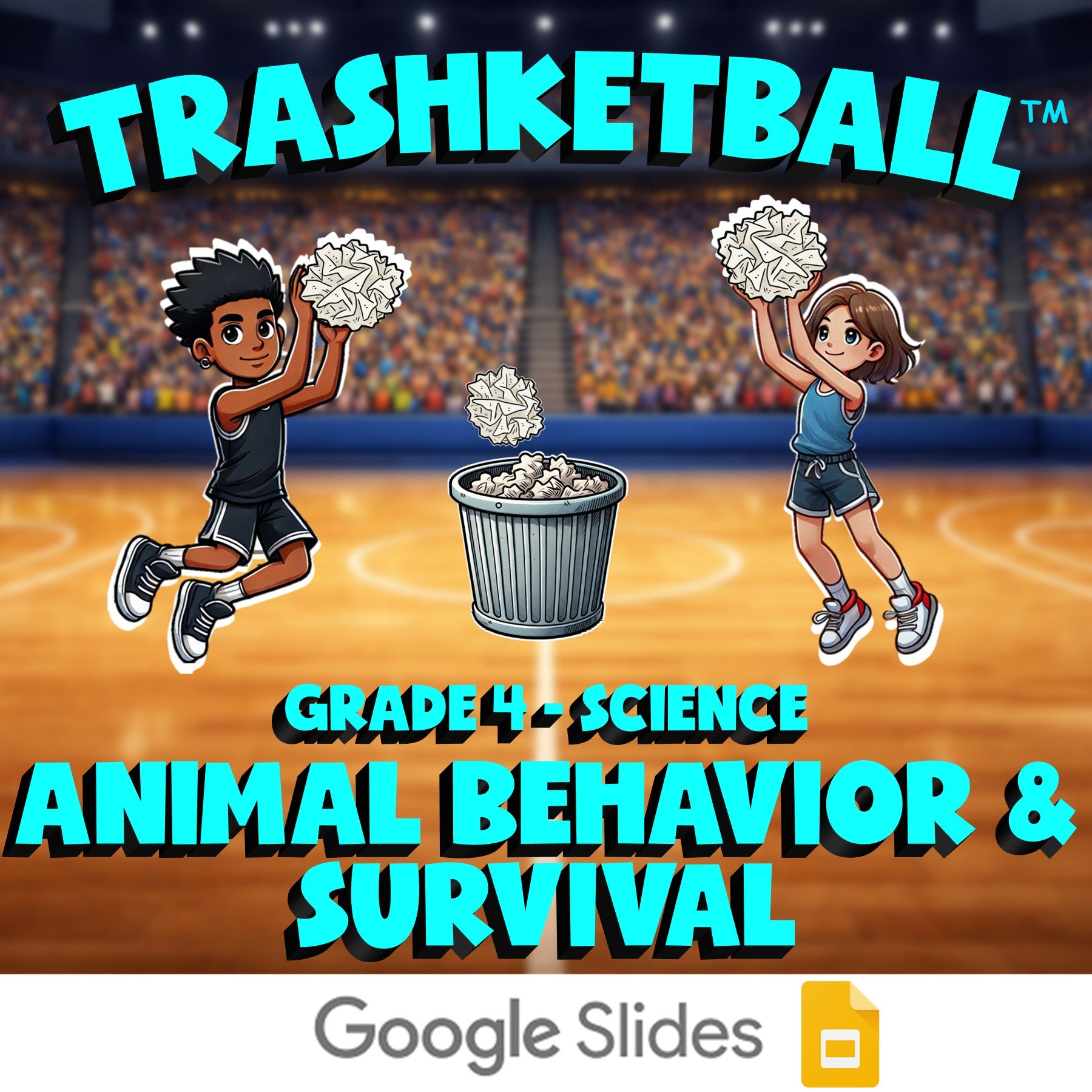 Animal Behavior & Survival TRASHKETBALL Science Game - No Prep Grade 4 Review