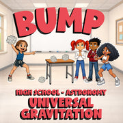 Universal Gravitation BUMP Science Game - No Prep Astronomy Review Activity