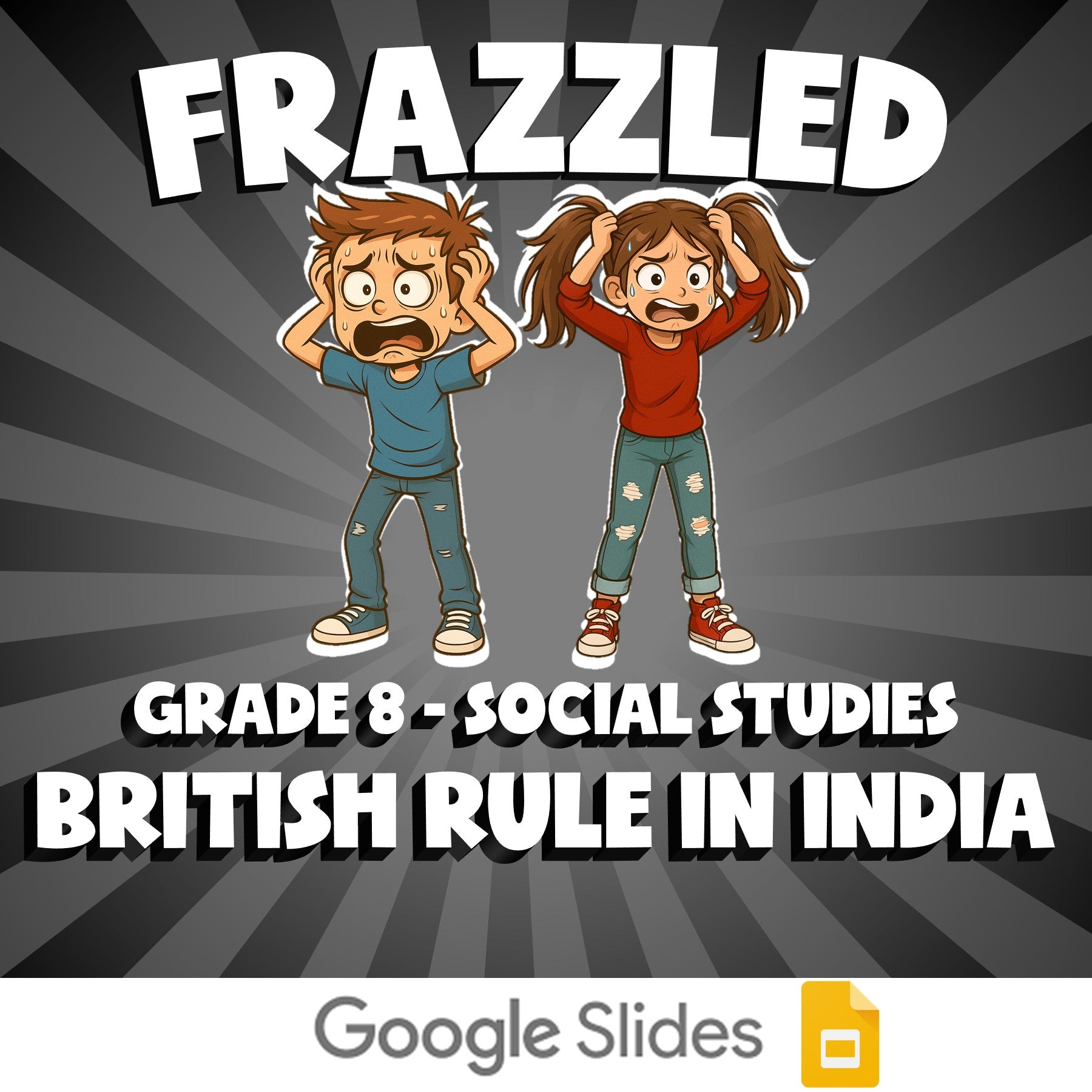British Rule in India FRAZZLED Socials Game - No Prep Grade 8 Review Activity