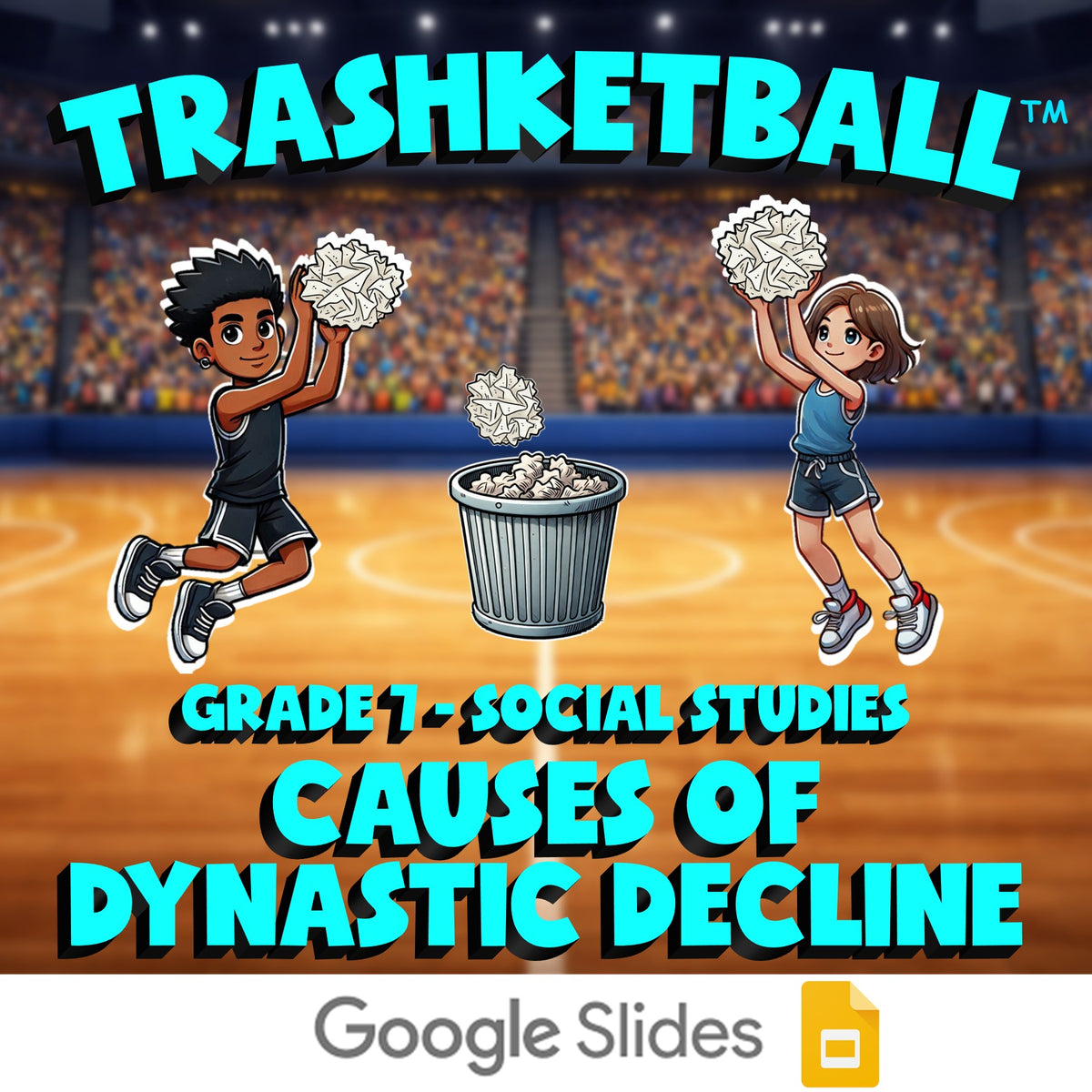 Causes of Dynastic Decline TRASHKETBALL Socials Game - No Prep Grade 7 Review