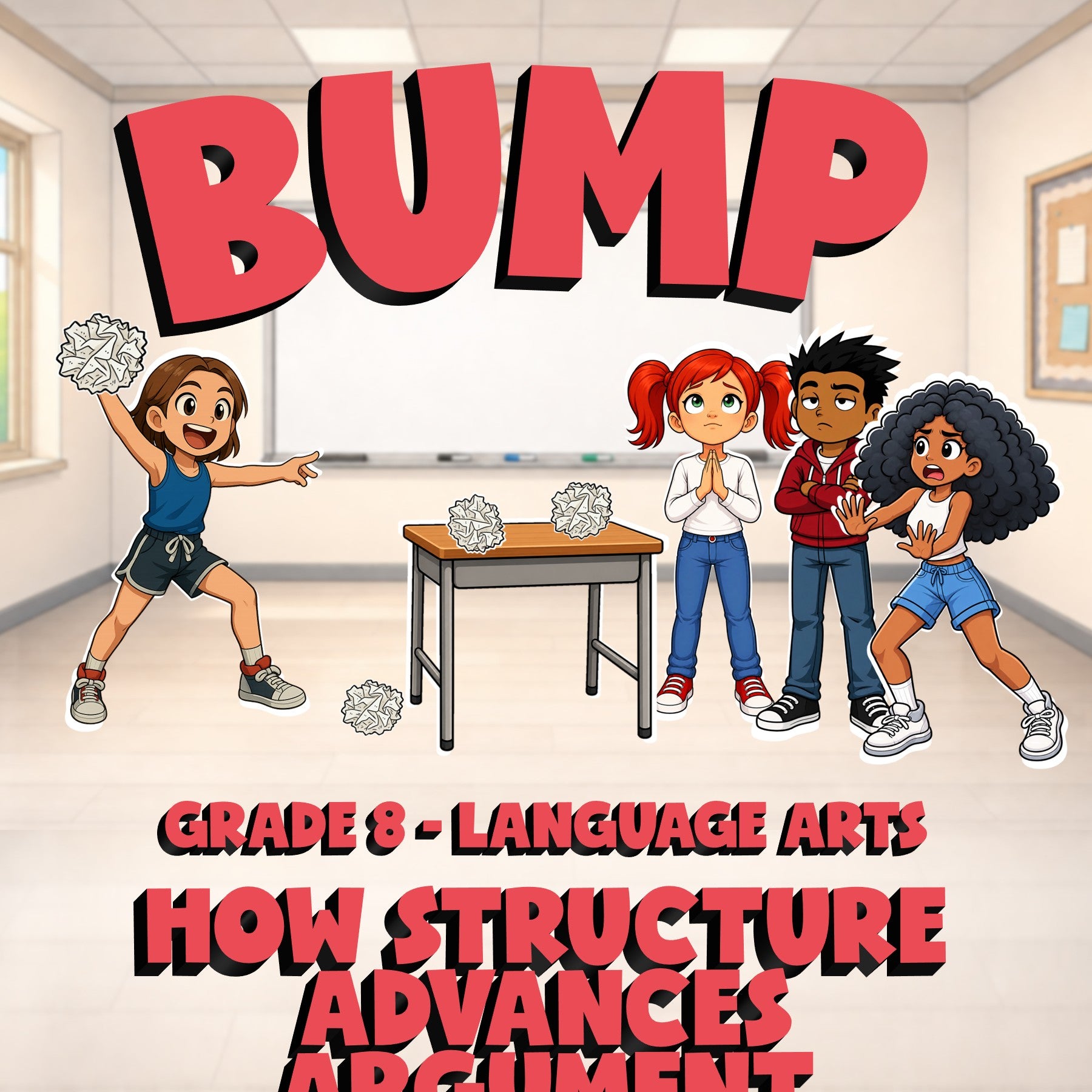 How Structure Advances Argument BUMP ELA Game - No Prep Grade 8 Review Activity