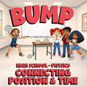 Connecting Position & Time BUMP Science Game - No Prep Physics Review Activity
