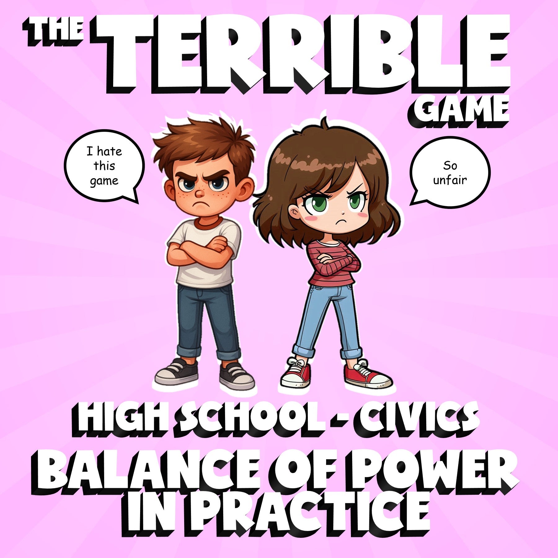 Balance of Power in Practice THE TERRIBLE GAME - No Prep Civics Review Activity