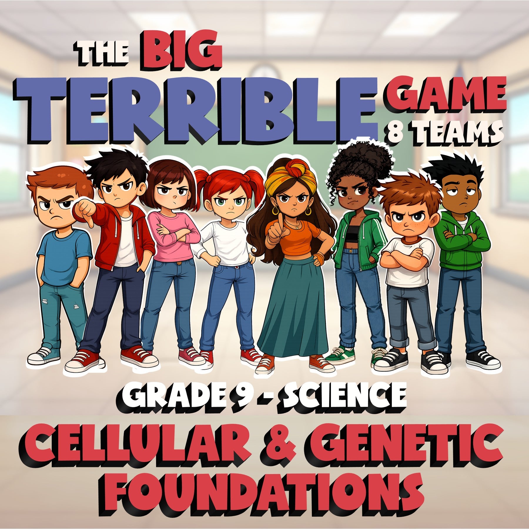 Cellular & Genetic Foundations BIG TERRIBLE GAME - Grade 9 Science Review