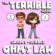 Ohm's Law THE TERRIBLE GAME - No Prep Grade 8 Science Review Activity