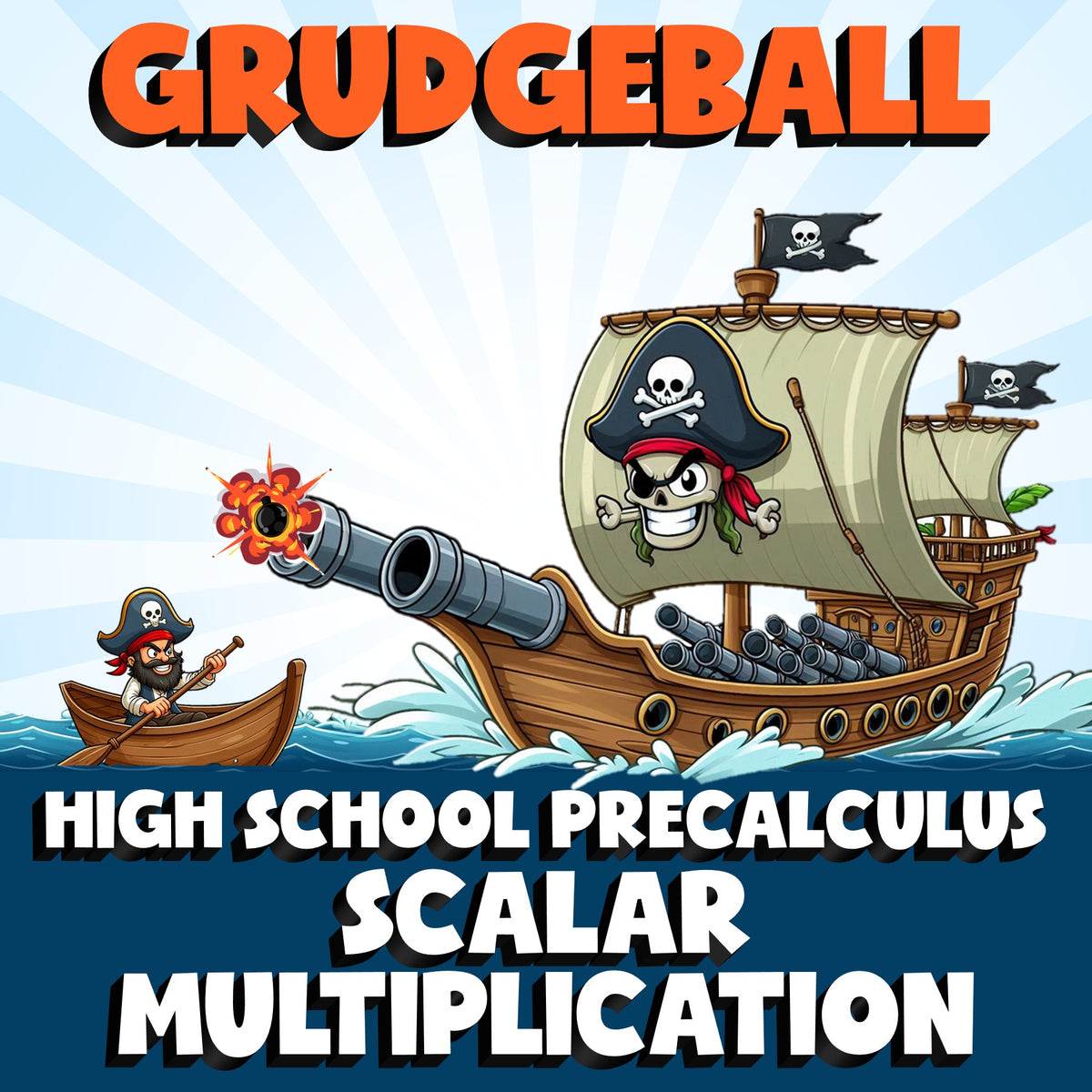 Scalar Multiplication GRUDGEBALL Math Game - No Prep PreCalculus Review Activity
