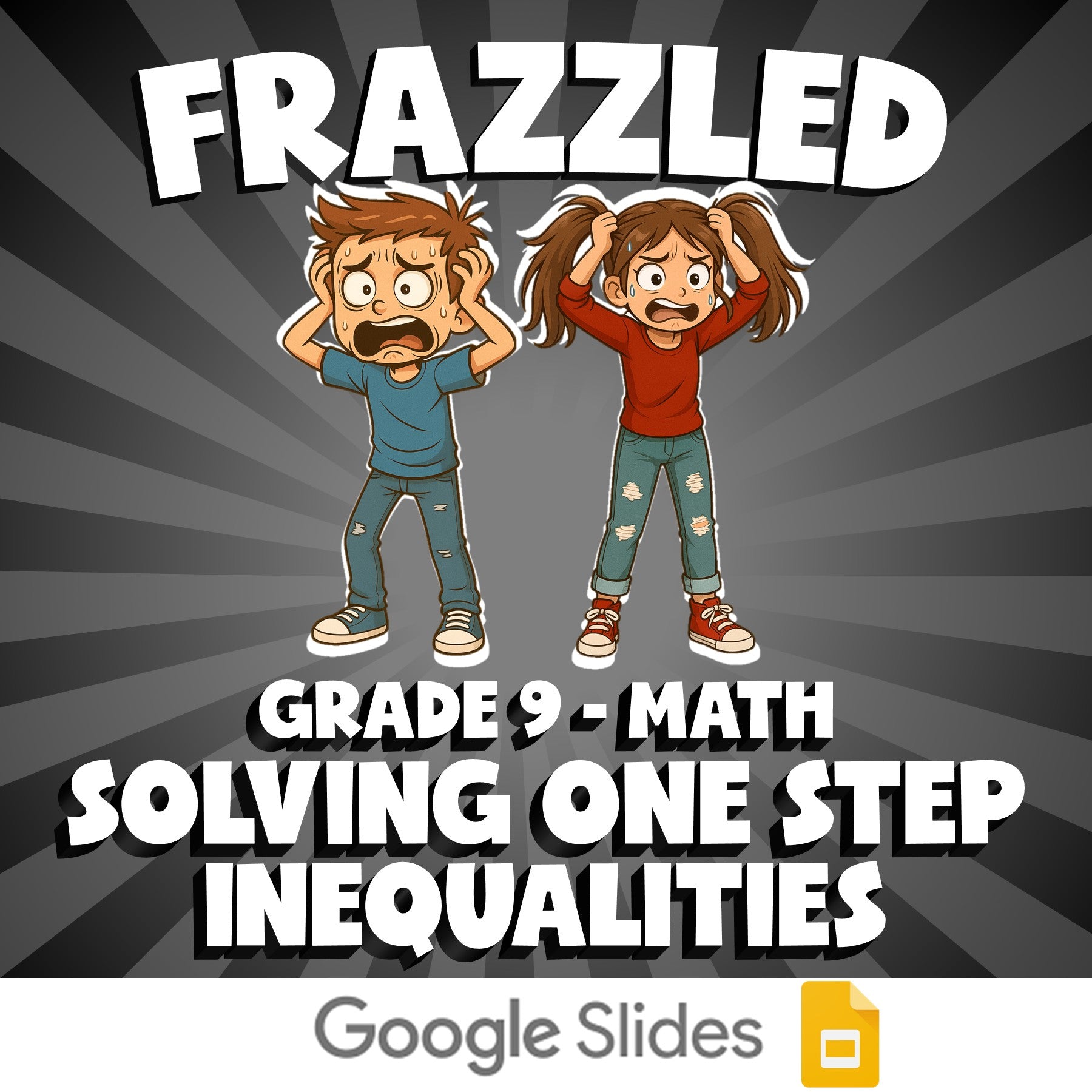 Solving One Step Inequalities FRAZZLED Math Game - No Prep Grade 9 Review