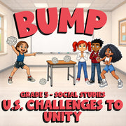 U.S. Challenges to Unity BUMP Socials Game - No Prep Grade 5 Review Activity