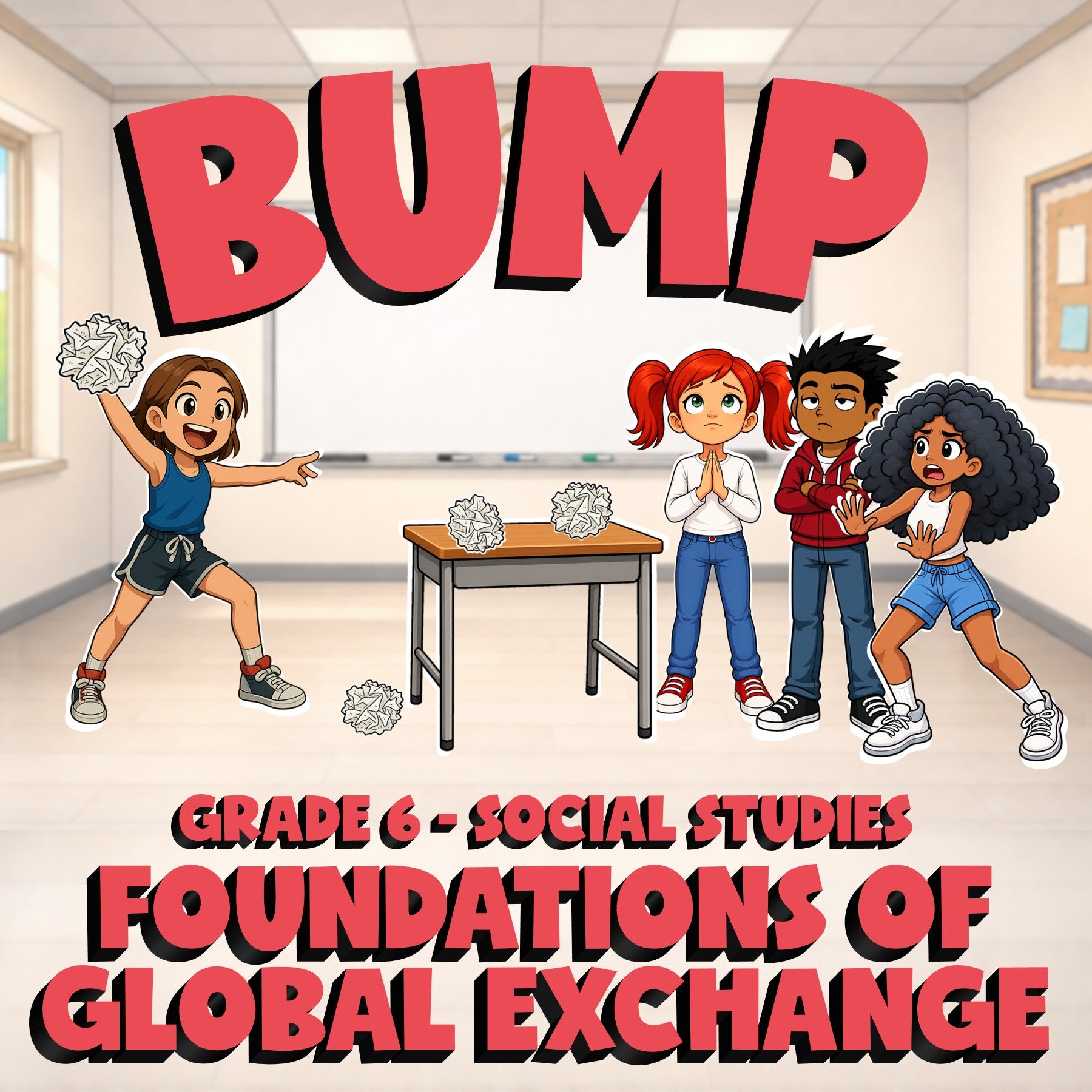 Foundations of Global Exchange BUMP Socials Game - No Prep Grade 6 Review