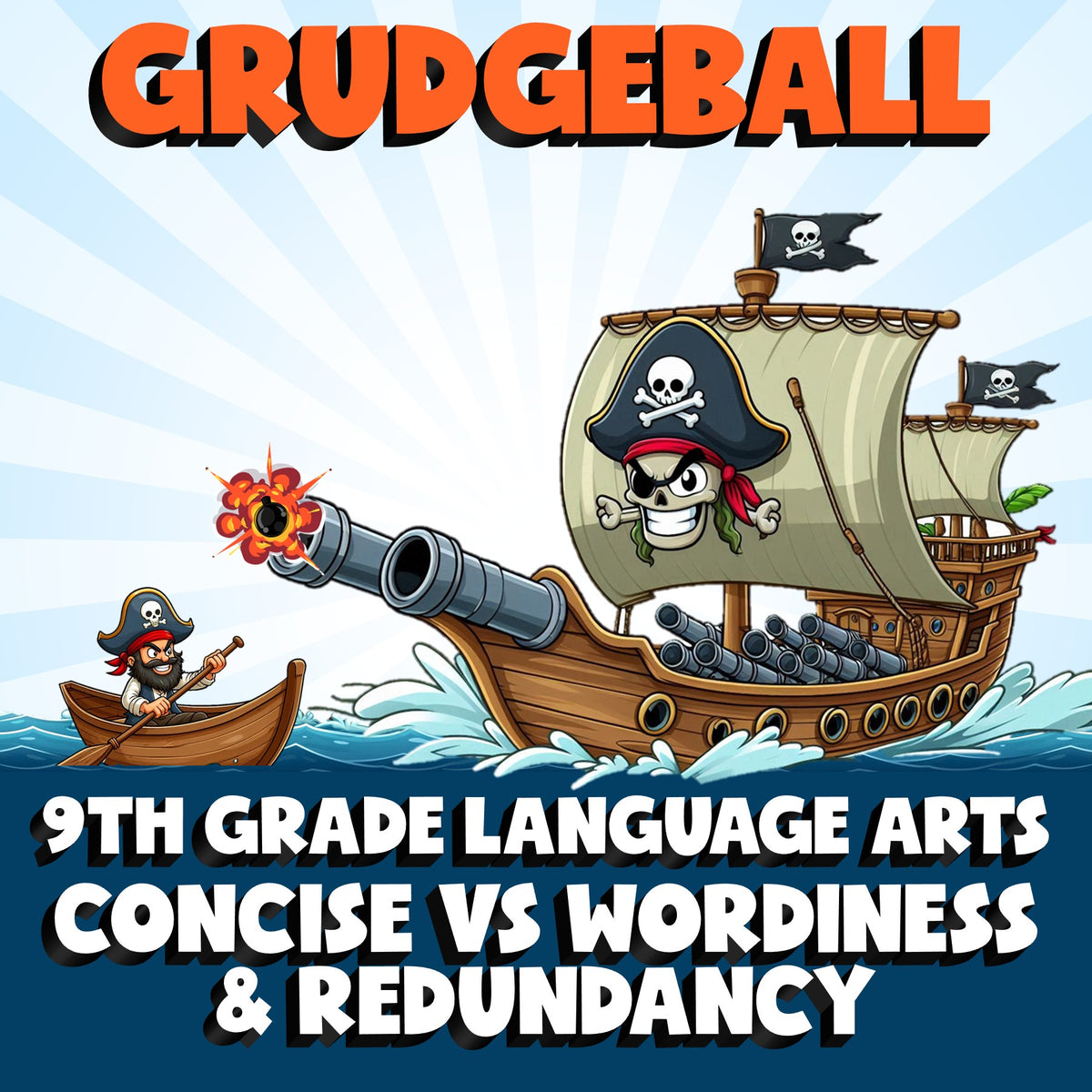 Concise vs Wordiness & Redundancy GRUDGEBALL ELA Game - No Prep Grade 9 Review