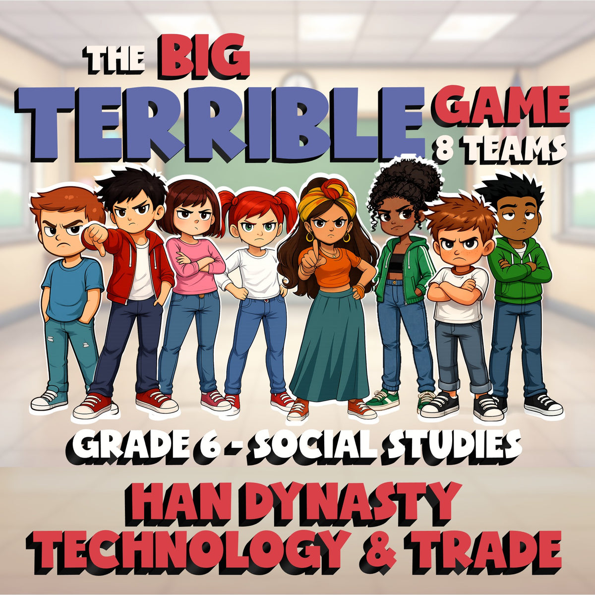 Han Dynasty Technology & Trade BIG TERRIBLE GAME - Grade 6 Socials Review