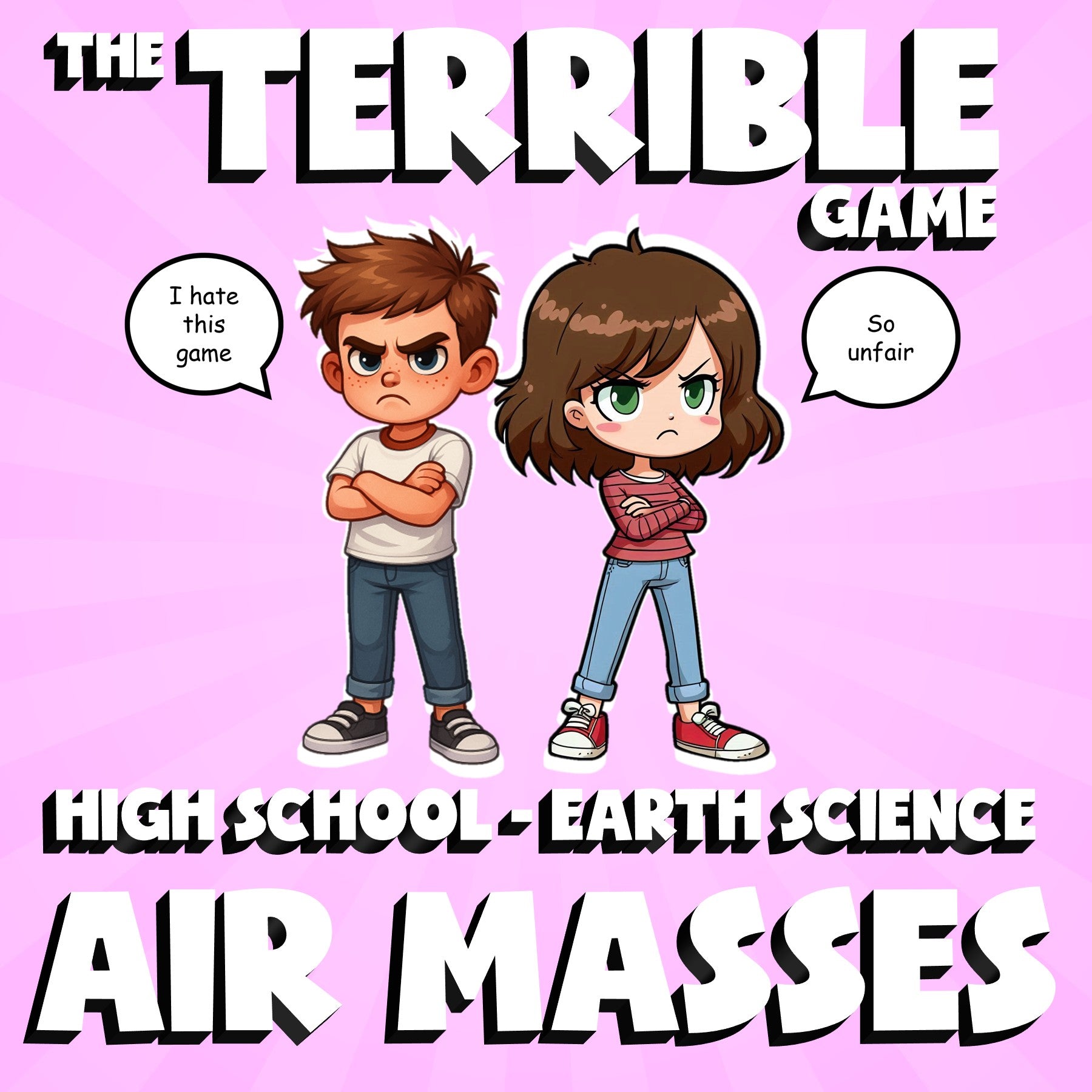 Air Masses THE TERRIBLE GAME - No Prep Earth Science Review Activity