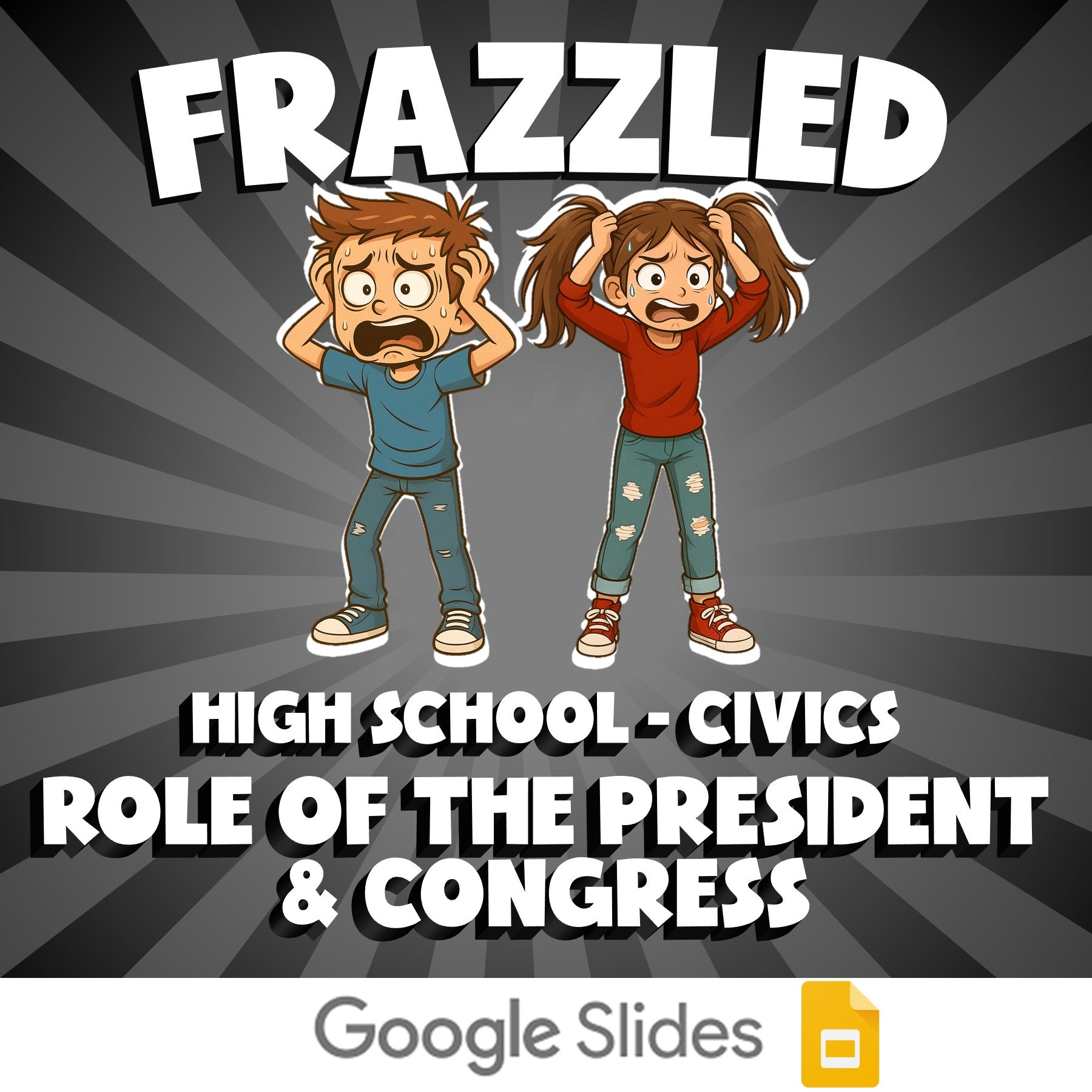 Role of the President & Congress FRAZZLED Civics Game - No Prep Review Activity