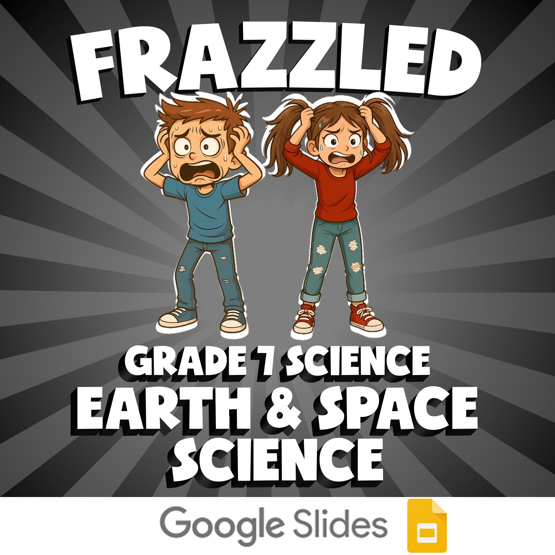 Earth & Space Science FRAZZLED Science Game - No Prep Grade 7 Review Activity